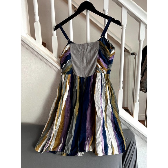 Marc New York Watercolor Striped‎ Mini Dress Size 4/6 - Picture 2 of 5